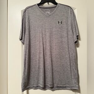 Under Armour Men's Heather Gray V-Neck Tee